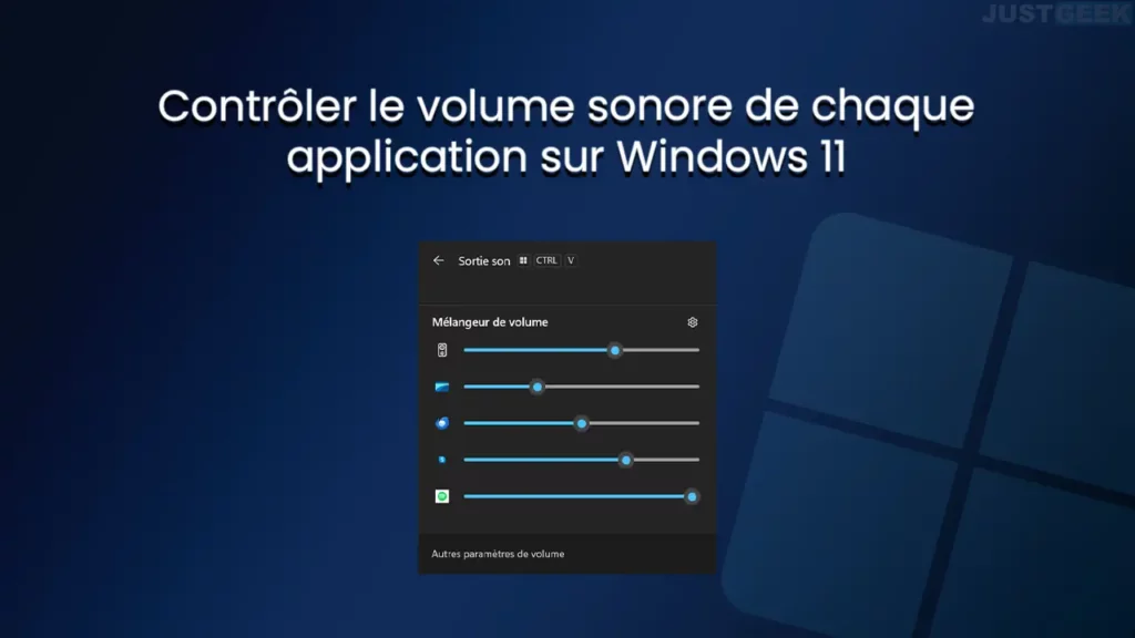 Régler le son de chaque application sur Windows 11